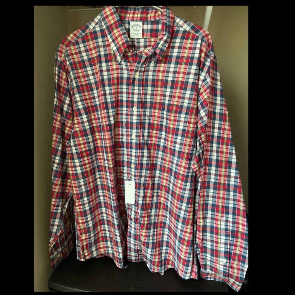 Brooks Brothers Plaid Button Up